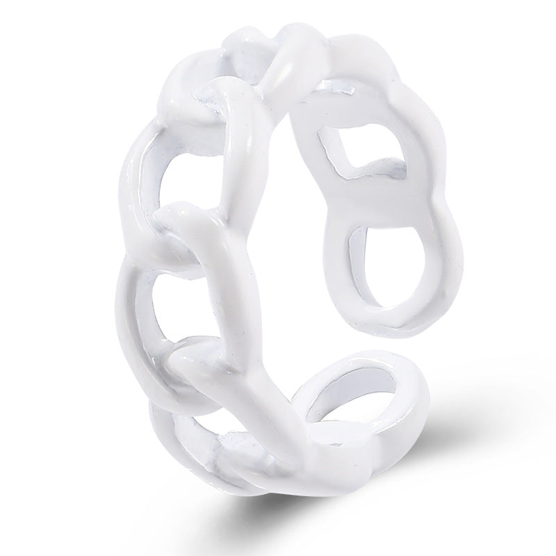 retro hollow couple index finger ring hello jewelry