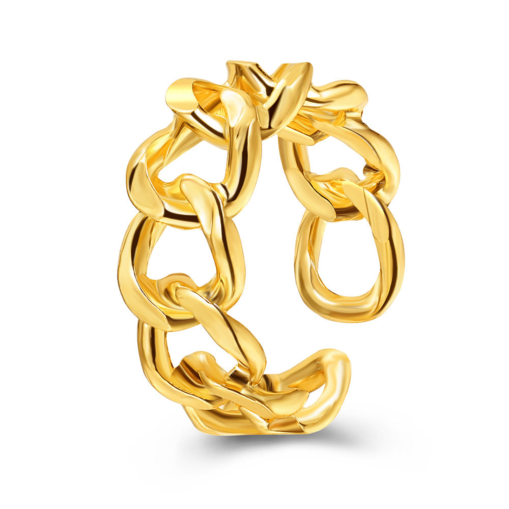 retro hollow couple index finger ring hello jewelry