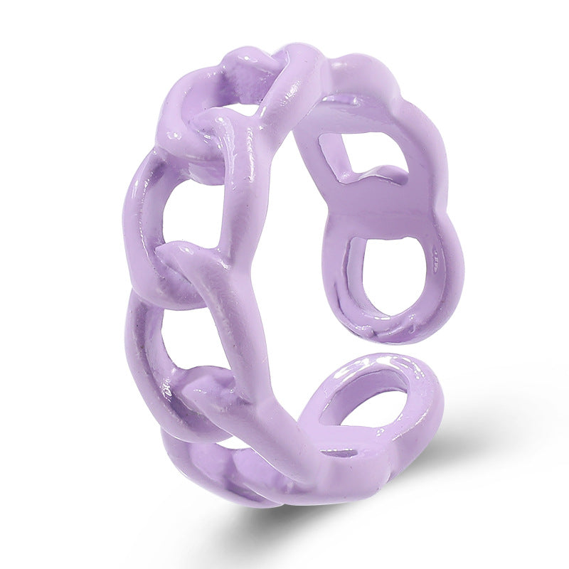 retro hollow couple index finger ring hello jewelry