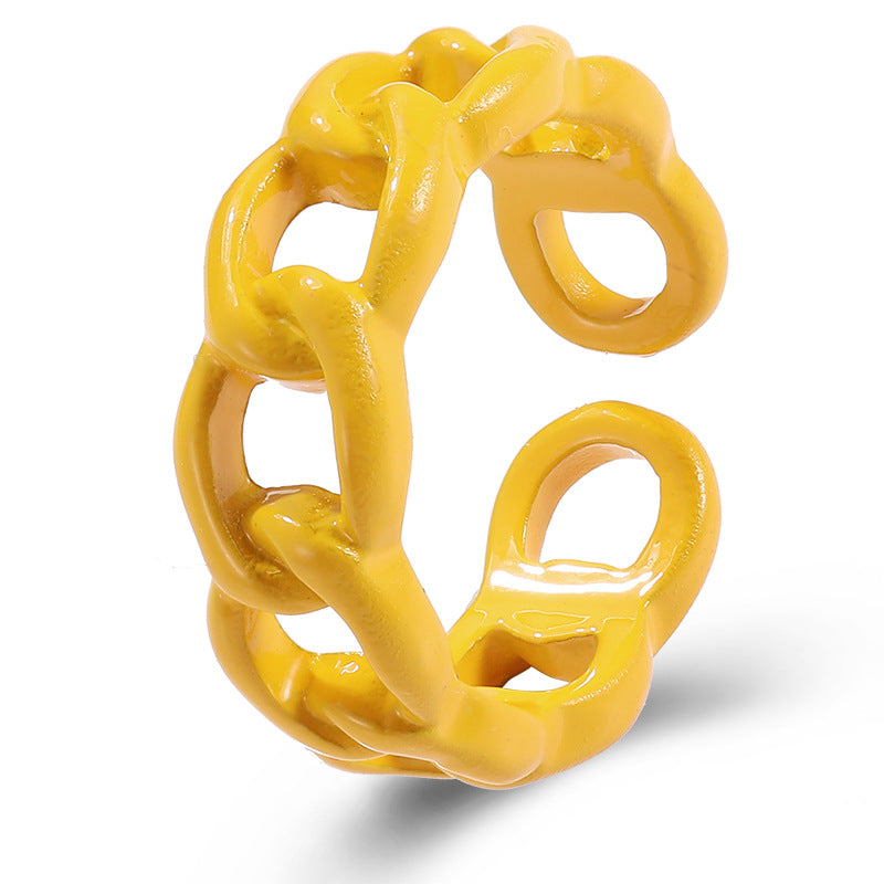 retro hollow couple index finger ring hello jewelry
