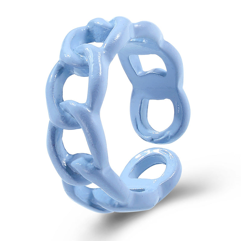 retro hollow couple index finger ring hello jewelry