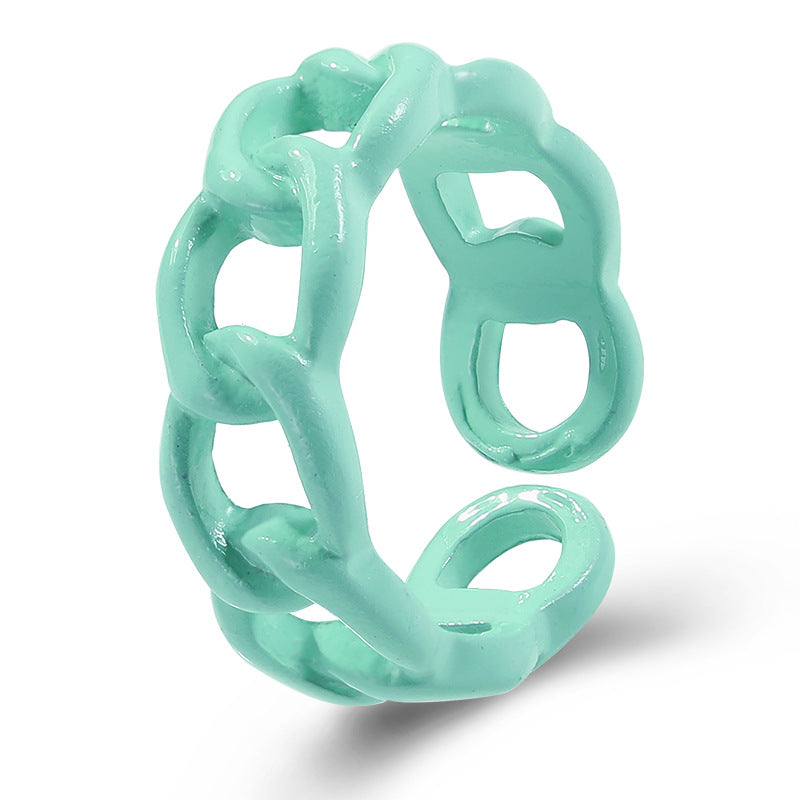 retro hollow couple index finger ring hello jewelry