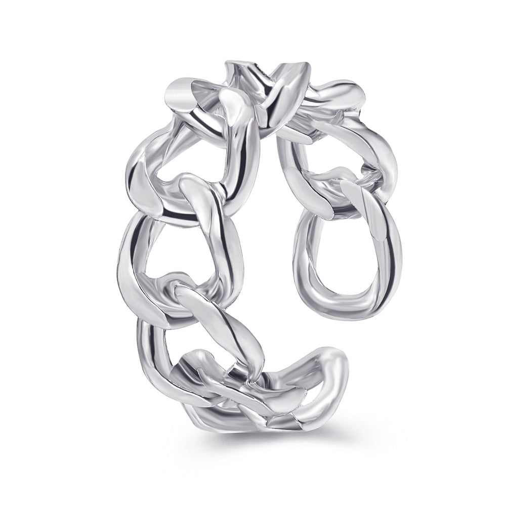 retro hollow couple index finger ring hello jewelry