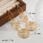 1 Pair Casual Basic Classic Style Irregular Flower Plating 304 Stainless Steel 18K Gold Plated Drop Earrings