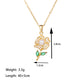 Titanium Steel 18K Gold Plated Casual Simple Style Commute Polishing Inlay Starfish Dolphin Flower Artificial Rhinestones Pearl Pendant Necklace