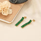 1 pair basic simple style classic style solid color plating inlay stainless steel zircon gold plated ear studs