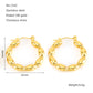 1 pair simple style geometric heart shape polishing plating stainless steel 18k gold plated hoop earrings