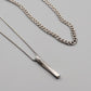 Casual Hip-Hop Solid Color Titanium Steel Men's Layered Necklaces