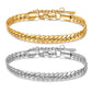 Titanium Steel Lady Modern Style Classic Style Plating Solid Color Grain Bracelets