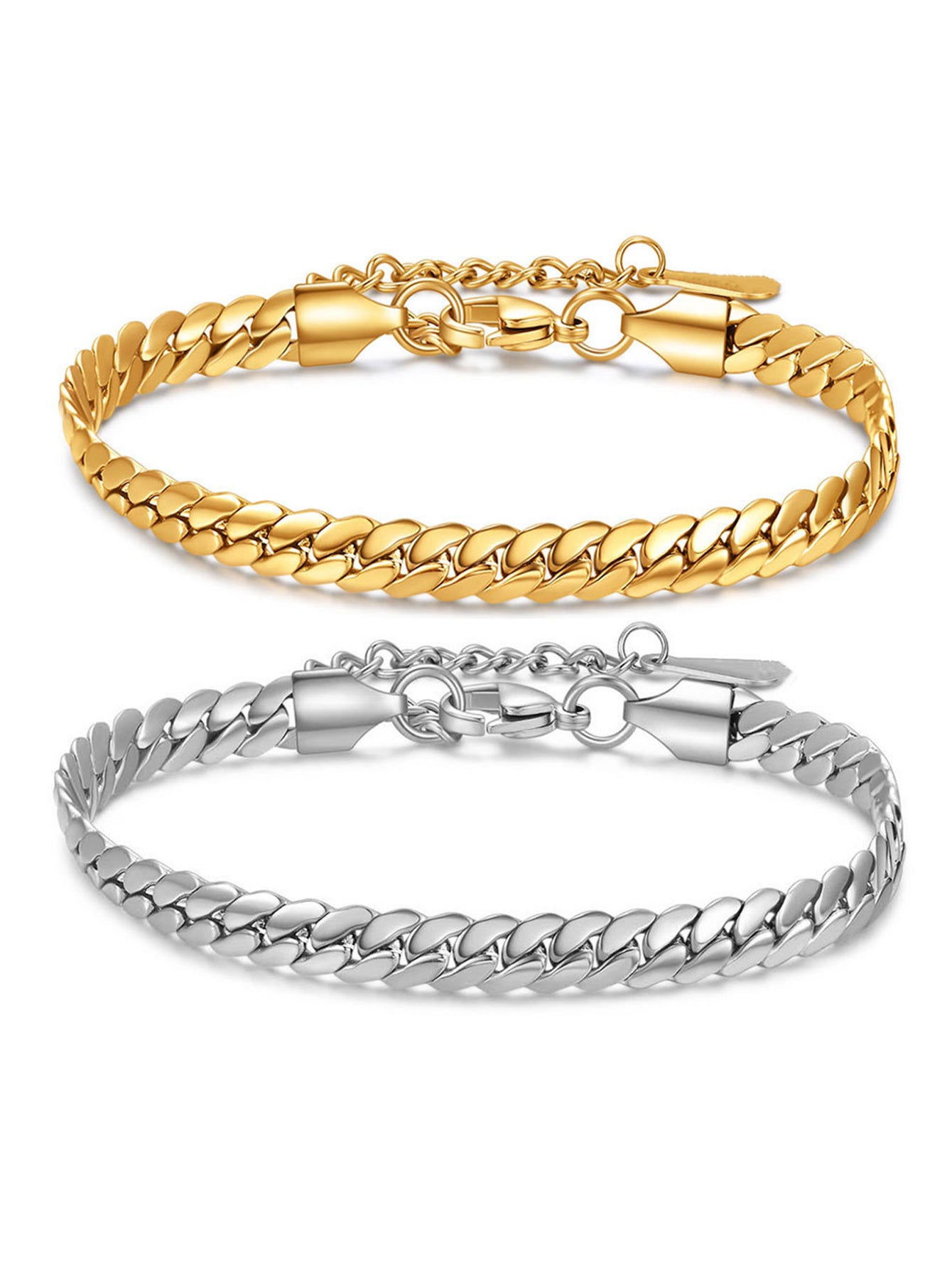 Titanium Steel Lady Modern Style Classic Style Plating Solid Color Grain Bracelets