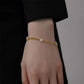 Fashion round titanium steel inlaid zircon bracelets 1 piece