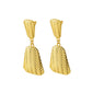 1 Pair Elegant Modern Style Classic Style Solid Color 304 Stainless Steel Titanium Steel 18K Gold Plated Drop Earrings