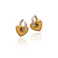 1 Pair Casual Elegant Heart Shape 201 Stainless Steel 304 Stainless Steel Titanium Steel 18K Gold Plated Gold Plated Drop Earrings