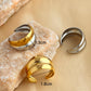 Jewelry Retro Simple Style Geometric 304 Stainless Steel 18K Gold Plated Open Rings