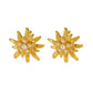 1 Pair Cute Simple Style Sunflower Inlay 304 Stainless Steel Artificial Pearls 18K Gold Plated Ear Studs