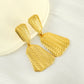 1 Pair Elegant Modern Style Classic Style Solid Color 304 Stainless Steel Titanium Steel 18K Gold Plated Drop Earrings