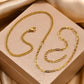 304 Stainless Steel Titanium Steel 18K Gold Plated Elegant Simple Style Solid Color Necklace