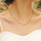 304 Stainless Steel Titanium Steel 18K Gold Plated Elegant Simple Style Solid Color Necklace