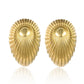 1 Pair Retro Simple Style Irregular Geometric Plating 201 Stainless Steel 18K Gold Plated Ear Studs