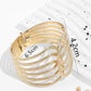 Elegant simple style solid color stainless steel plating gold plated silver plated bangle