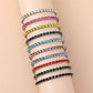 Simple Style Shiny Geometric 304 Stainless Steel Rhinestones Bracelets In Bulk