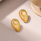 1 Pair Retro Simple Style Irregular Geometric Plating 201 Stainless Steel 18K Gold Plated Ear Studs