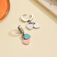 1 Pair Vintage Style Simple Style Heart Shape Inlay 304 Stainless Steel Acrylic Drop Earrings