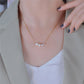 Jewelry Simple Style Pearl 304 Stainless Steel 18K Gold Plated Plating Necklace