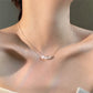 Jewelry Simple Style Pearl 304 Stainless Steel 18K Gold Plated Plating Necklace