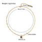 Jewelry Basic Commute Round 304 Stainless Steel Natural Stone 18K Gold Plated Inlay Pendant Necklace