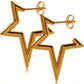 1 Pair Modern Style Simple Style Irregular Star Polishing Plating 304 Stainless Steel 18K Gold Plated Ear Studs