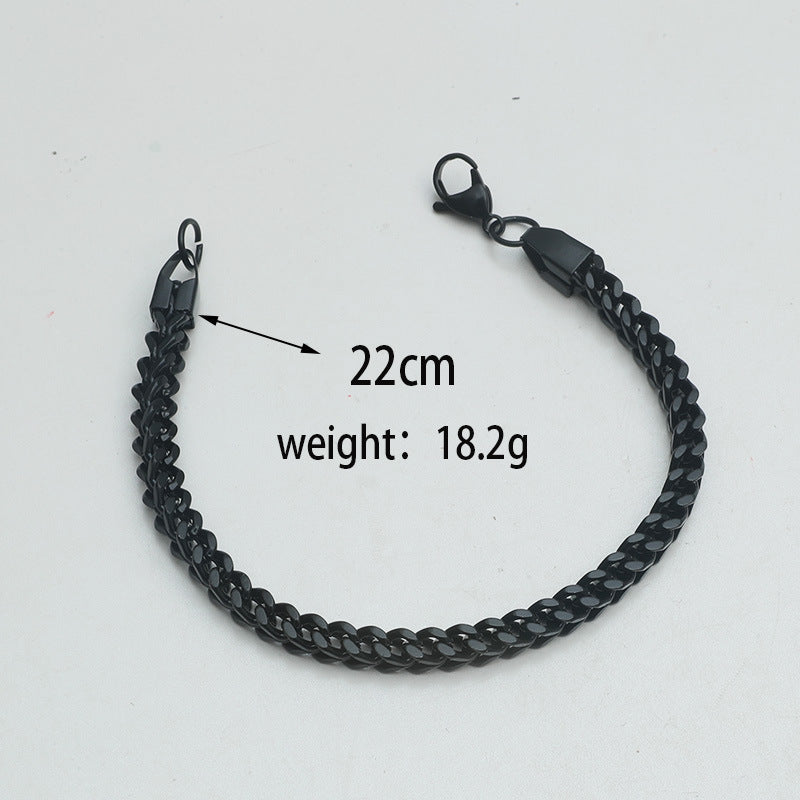 Titanium steel men's bracelet creative fashion simple jewelry european and american jewelry