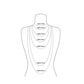 Punk artistic cartoon character stainless steel titanium steel couple pendant necklace