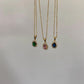 New creative retro sun necklace pink alloy diamond sun necklace female