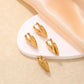 1 pair ig style vintage style heart shape plating stainless steel 18k gold plated ear clip
