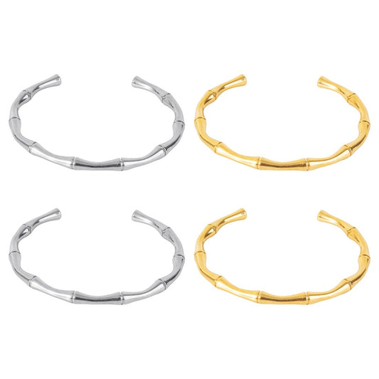 ig style simple style solid color stainless steel plating bangle