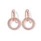 Korean temperament geometric circle artificial gemstone earrings nhdp149412