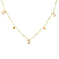 Simple style water droplets titanium steel inlay zircon necklace