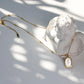 Vintage style rose flower stainless steel titanium steel plating pendant necklace