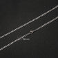 Hip-hop solid color stainless steel men's necklace