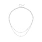 vintage style flower titanium steel plating inlay zircon 18k gold plated necklace