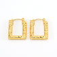 1 piece vintage style u shape semicircle round polishing plating stainless steel titanium steel 18k gold plated ear studs