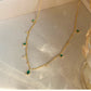 Retro high-end necklace simple gold-plated clavicle chain niche design necklace