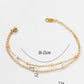 Stainless Steel 18K Gold Plated Simple Style Solid Color Bracelets