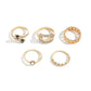 Fashion snake alloy rhinestones women's rings 1 set
