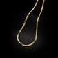 Fashion geometric titanium steel inlay zircon necklace 1 piece