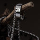 Punk artistic cartoon character stainless steel titanium steel couple pendant necklace