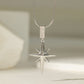 Titanium Steel 18K Gold Plated Simple Style Star Inlay Zircon Pendant Necklace