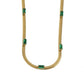 Fashion geometric titanium steel inlay zircon necklace 1 piece