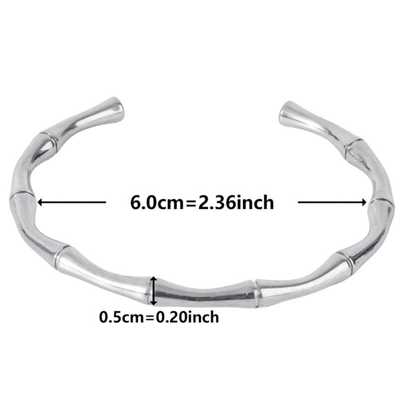 ig style simple style solid color stainless steel plating bangle